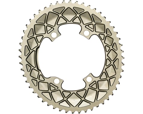 Absolute Black Premium Shimano 9100/8000 Oval Chainring (Champagne)